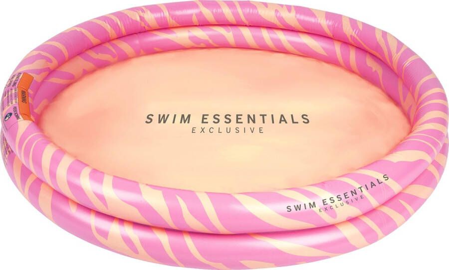 Swim Essentials Opblaasbaar Zwembad Baby & Kinder Zwembad Roze Zebra Ø 100 cm