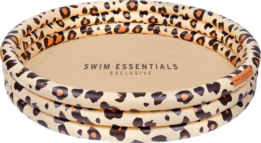 Swim Essentials Opblaasbaar Zwembad Kinderzwembad Beige Panterprint Ø 150 cm
