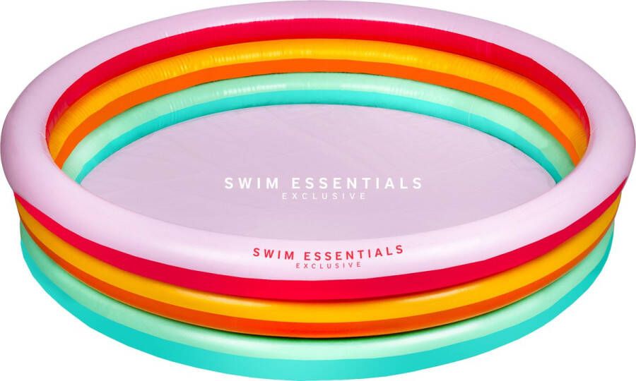 Swim Essentials Opblaasbaar Zwembad Kinderzwembad Regenboog Ø 150 cm