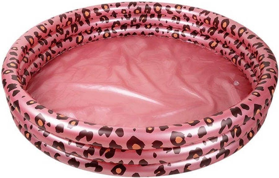 Swim Essentials Opblaasbaar Zwembad Kinderzwembad Rosé Goud Panterprint Ø 150 cm