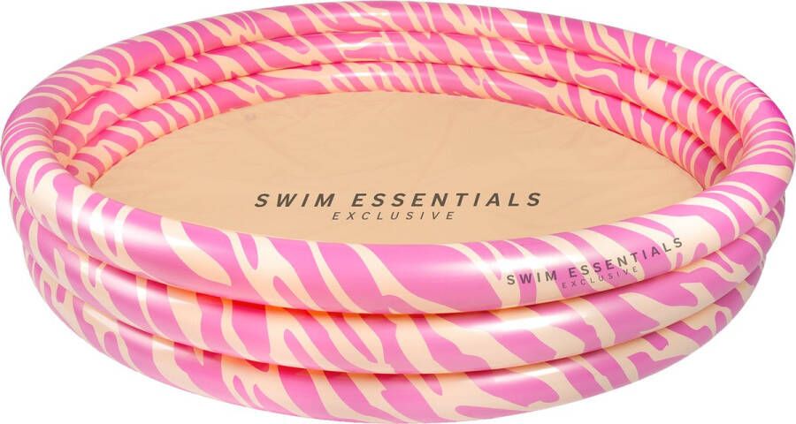 Swim Essentials Opblaasbaar Zwembad Kinderzwembad Roze Zebra Ø 150 cm