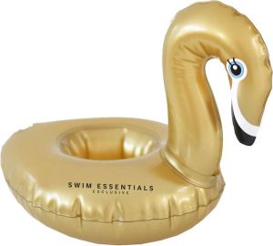Swim Essentials Opblaasbare Bekerhouder Zwembad Accessoires Drankhouder Zwembad Gouden Zwaan