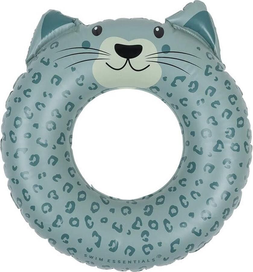 Swim Essentials Zwemband Zwemring Groen Panterprint 55 cm
