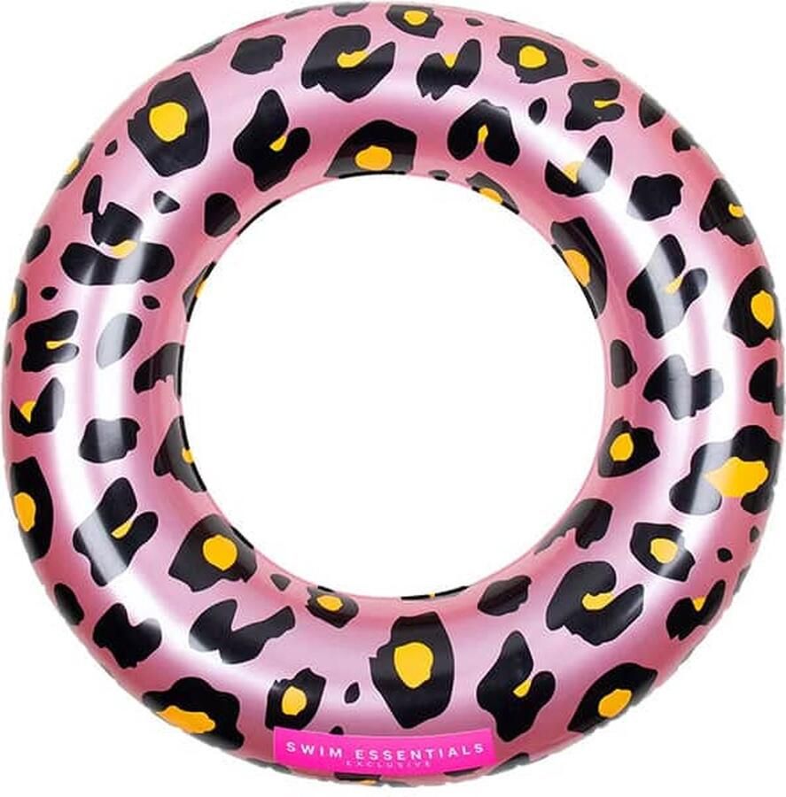 Swim Essentials Zwemband Zwemring Rosé Goud Panterprint 55 cm