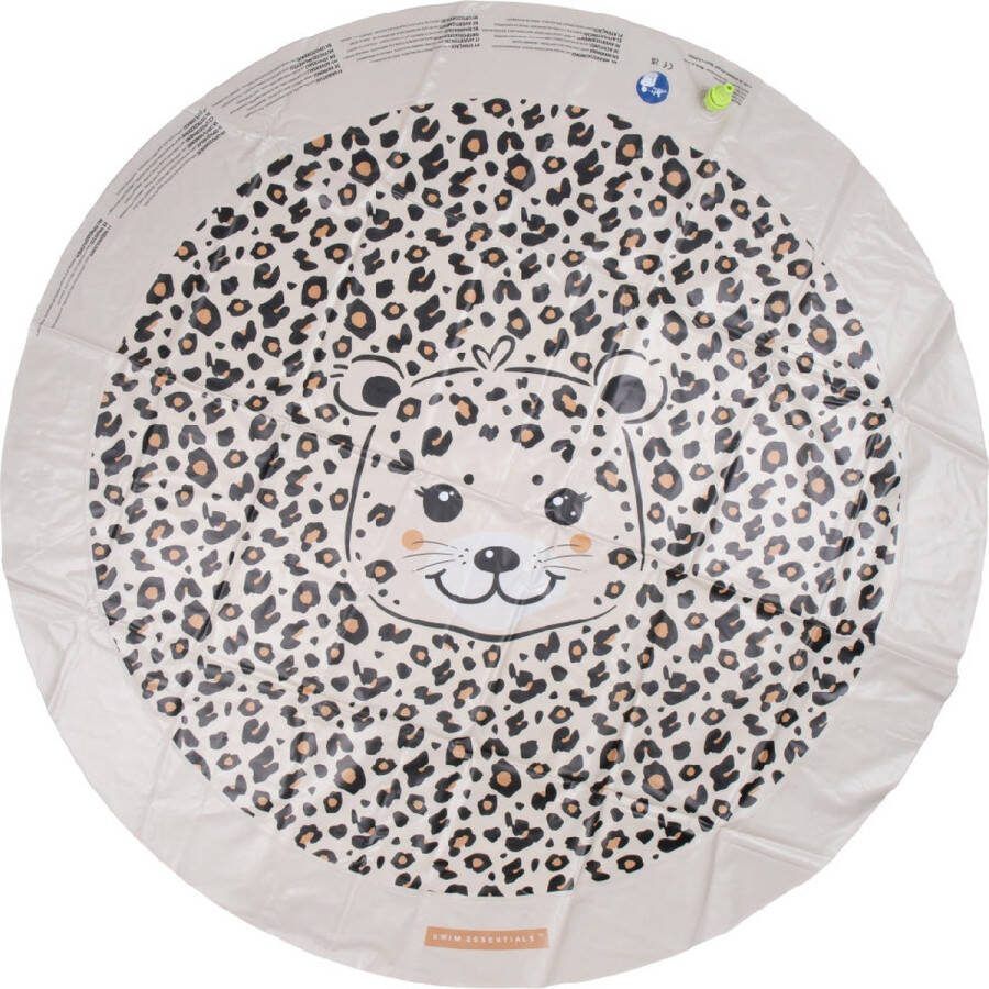 Swim Essentials Watersproeier Mat Beige Panterprint Ø 150 cm