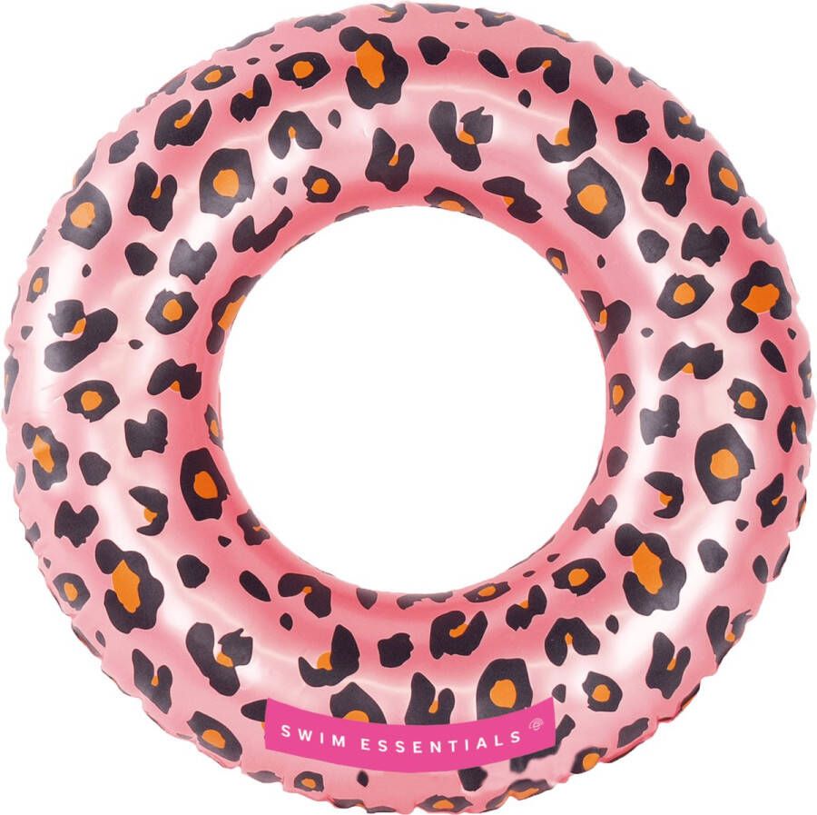 Swim Essentials Zwemband Zwemring Rosé Goud Panterprint 55 cm