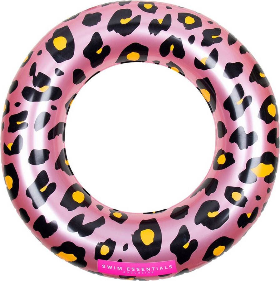 Swim Essentials Zwemband Zwemring Rosé Goud Panterprint 90 cm