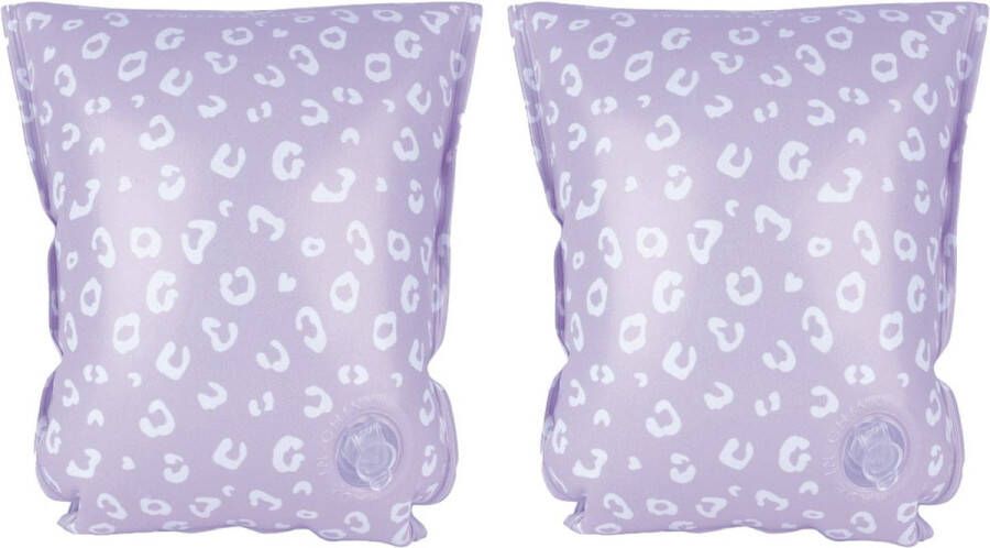 Swim Essentials Zwembandjes Panterprint – Lila 0-2 jaar