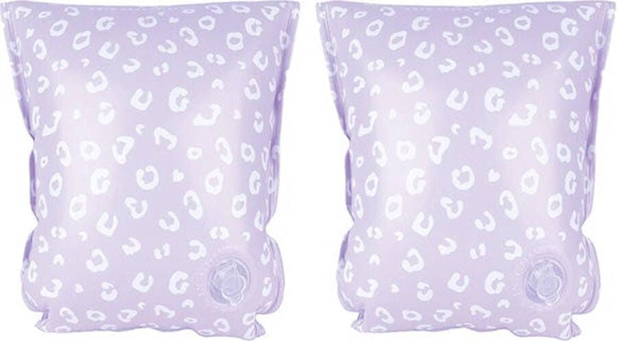 Swim Essentials Zwembandjes Panterprint – Lila 0-2 jaar