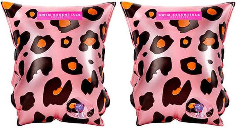 Swim Essentials Zwembandjes Panterprint Rosé Goud 2-6 jaar