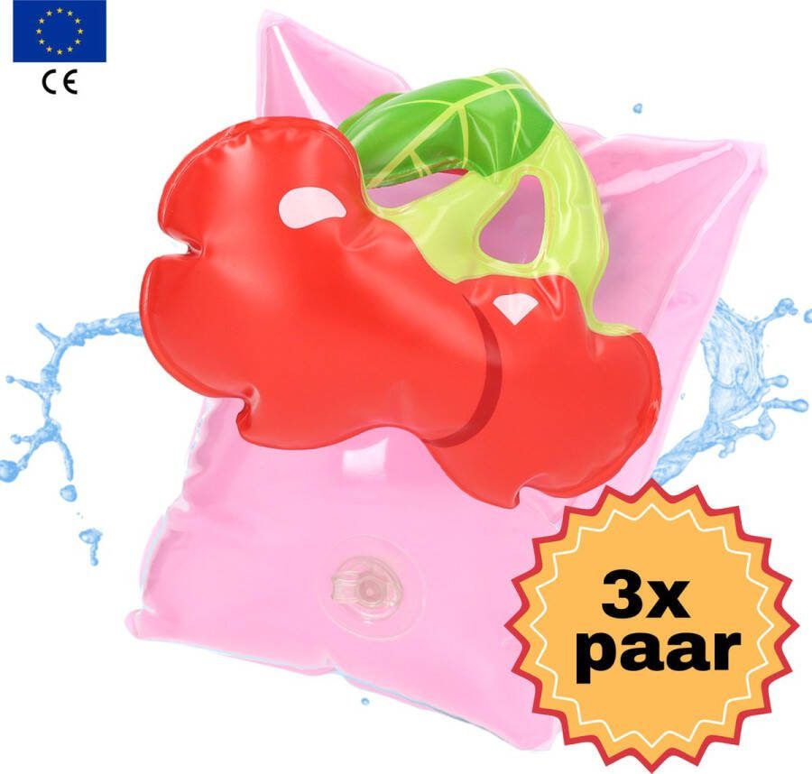 Swimsly Zwembandjes Zwemveiligheid Zwemvest Kersen 0-15 kg 4 paar