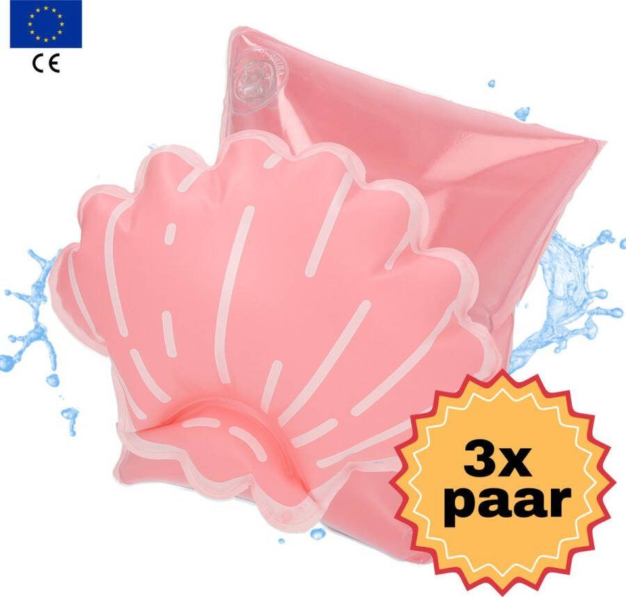 Swimsly Zwembandjes Zwemveiligheid Zwemvest Schelp 0-15 kg 3 paar