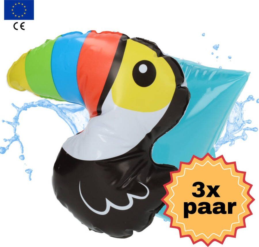 Swimsly Zwembandjes Zwemveiligheid Zwemvest Toekan 0-15 kg 3 paar