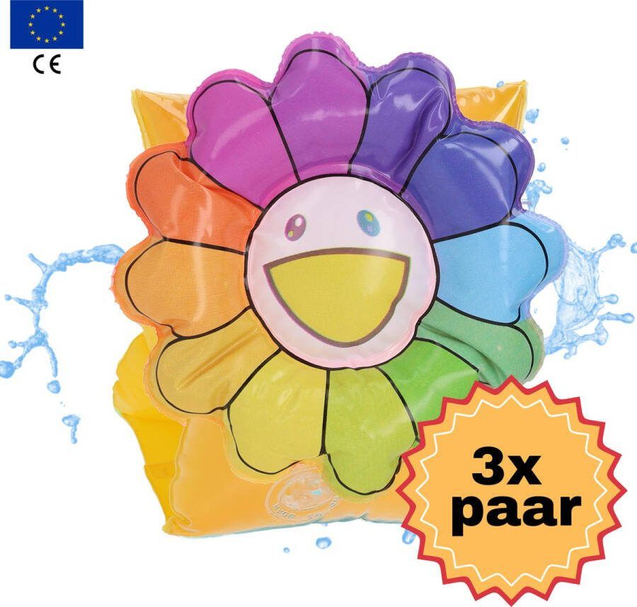 Swimsly Zwembandjes Zwemveiligheid Zwemvest Zonnebloem 0-15 kg 3 paar