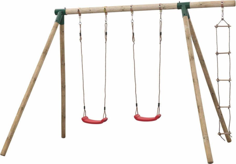 Swing King Swingking Schommel Charlotte + Touwladder 300x220x220cm