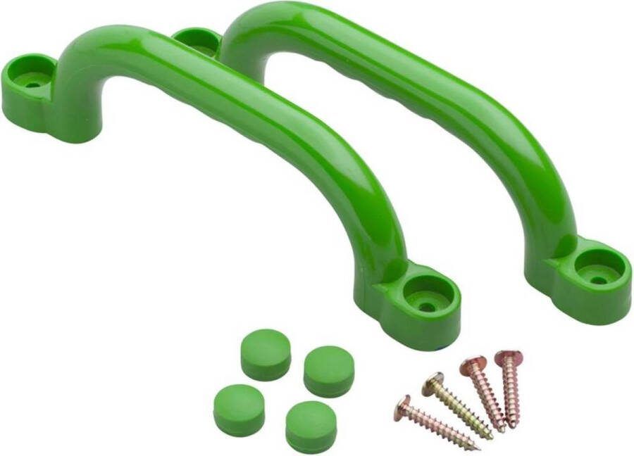 Swing King Swingking Set Van Handgrepen Kunststof 24cm Appelgroen 2st.