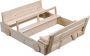 SwingKing Houten Zandbak auto blank ( ) voor buiten in de tuin Met 2 Bankjes en Deksel FSC Hout - Thumbnail 1