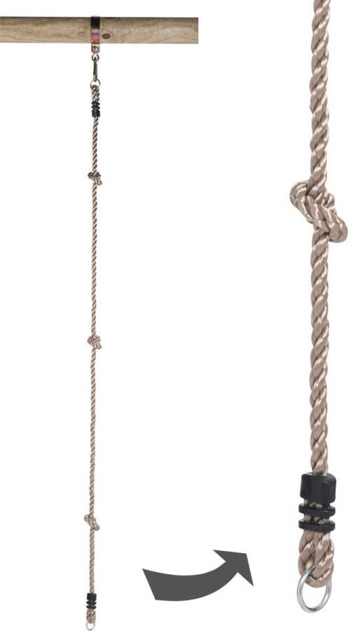 SwingKing Klimtouw met 2 Ringen 190cm