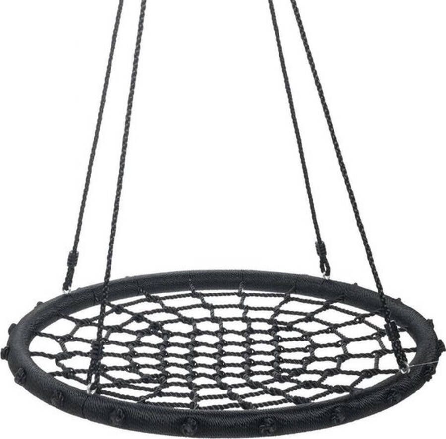 Swing King nestschommel 100 cm polytheen zwart