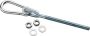 SwingKing Schommelhaak karabijnhaak M12 100 mm zilver kleur - Thumbnail 1