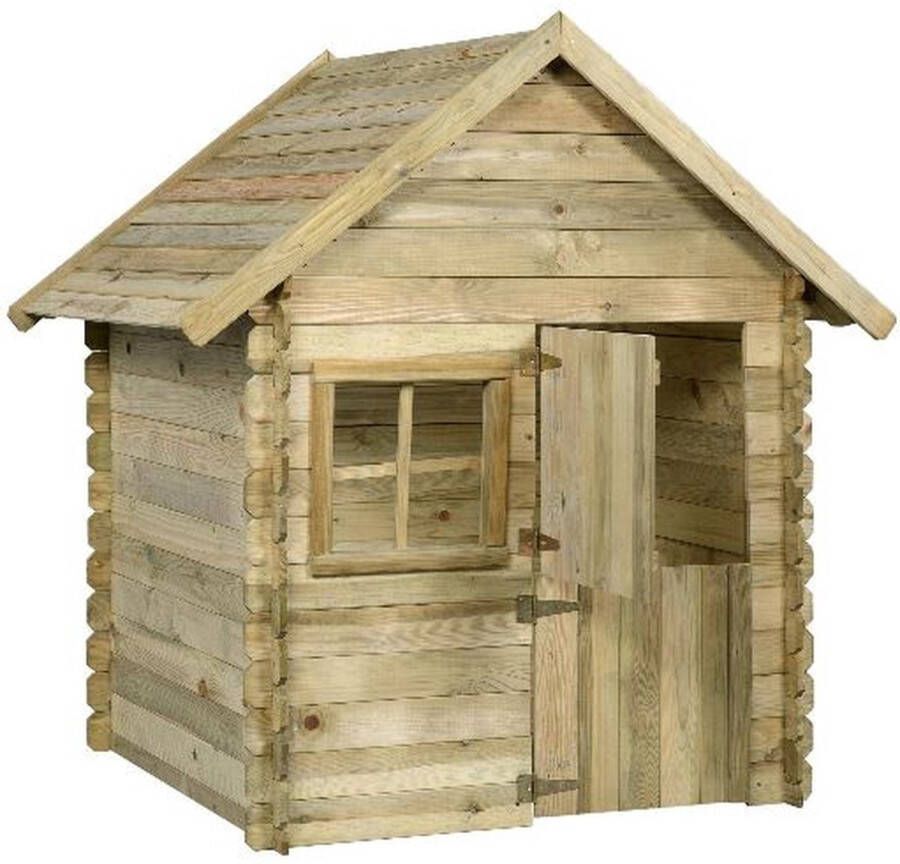 SwingKing Swing King speelhuis Louise deLuxe 124x150x160 cm Geïmpregneerd FSC hout