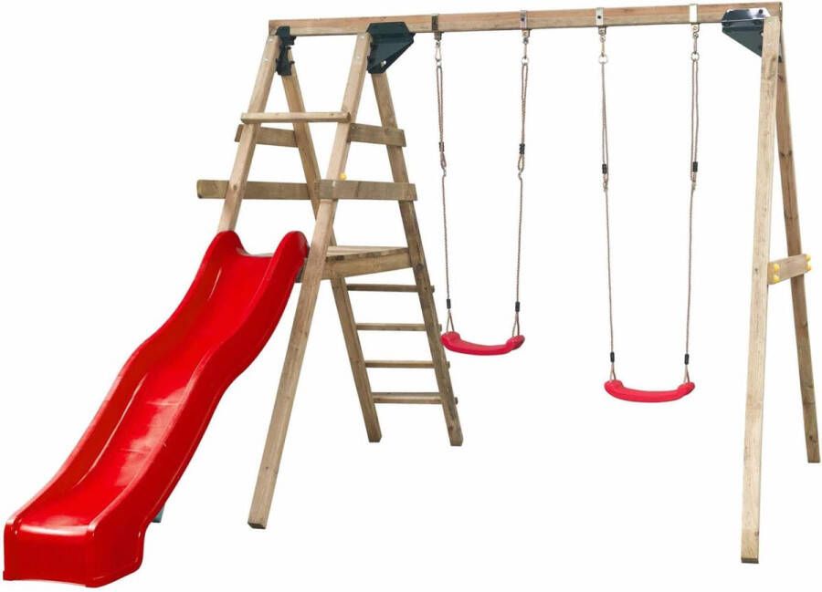 Swing King SwingKing speeltoestel met schommel Celina 280x330x245cm rood