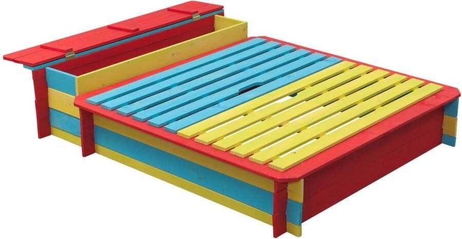 SwingKing Swing King zandbak Jade 150x120x25 35cm multikleur