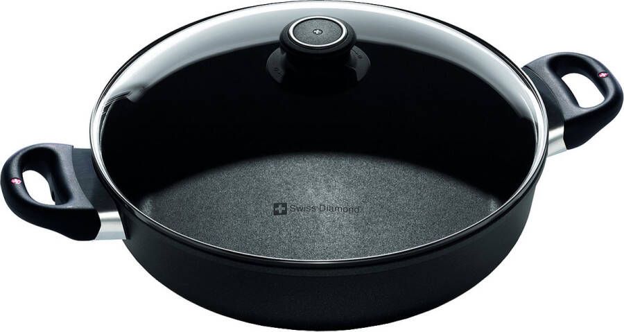 Swiss Diamond XD Sauteerpan Hapjespan anti-aanbaklaag 28cm Met deksel Inductie