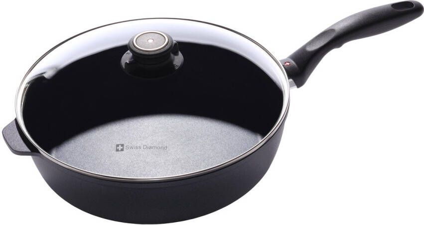 Swiss Diamond XD Sauteerpan incl. Deksel Ø 28 cm 4.1 Liter Zwart