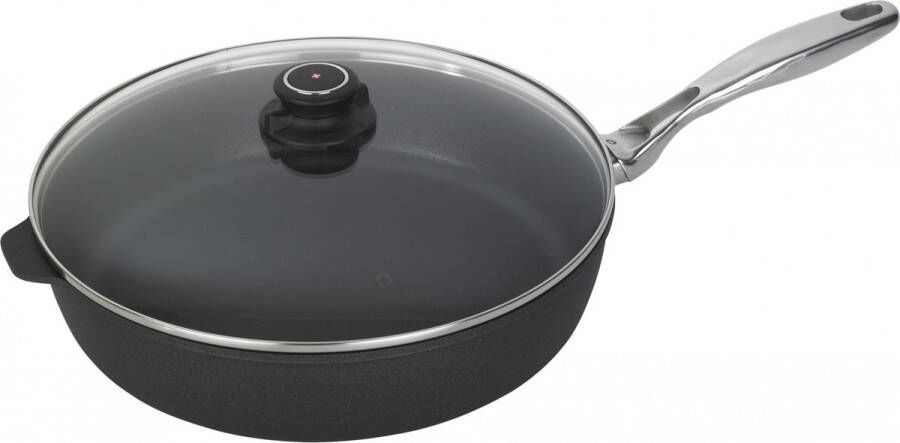 Swiss Diamond XD Sauteerpan incl. Deksel en RVS Handvat Ø 32 cm 5.5 Liter Zwart