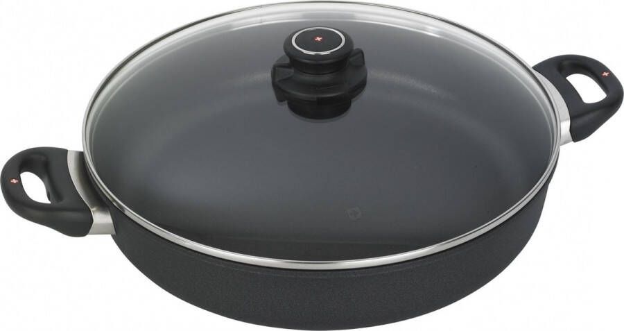 Swiss Diamond XD Steelpan incl. Deksel Inductie 32 cm 4.5 Liter Zwart
