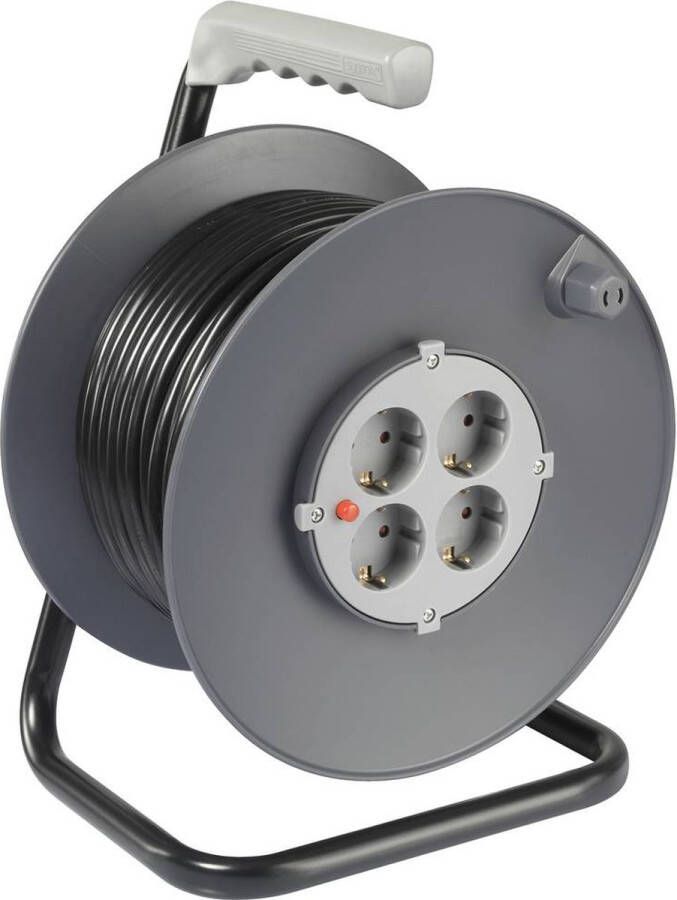 Sygonix SY-5655928 Kabelhaspel 50 m Zwart Randaarde stekker