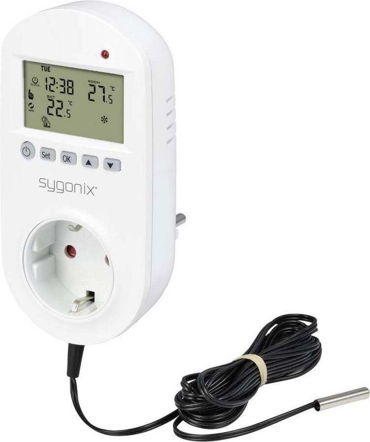 Sygonix SY-5372566 Universele thermostaat Tussenstekker Weekprogramma 1 stuk(s)