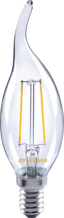 Sylvania SYL-0027183 Led Retro Filament Lamp E14 Gebogen Kaars 4 W 250 Lm 2700 K