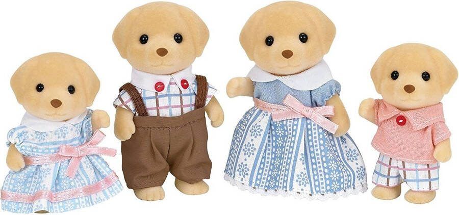 Sylvanian Families 5182 familie labrador- fluweelzachte speelfiguren voor in poppenhuis