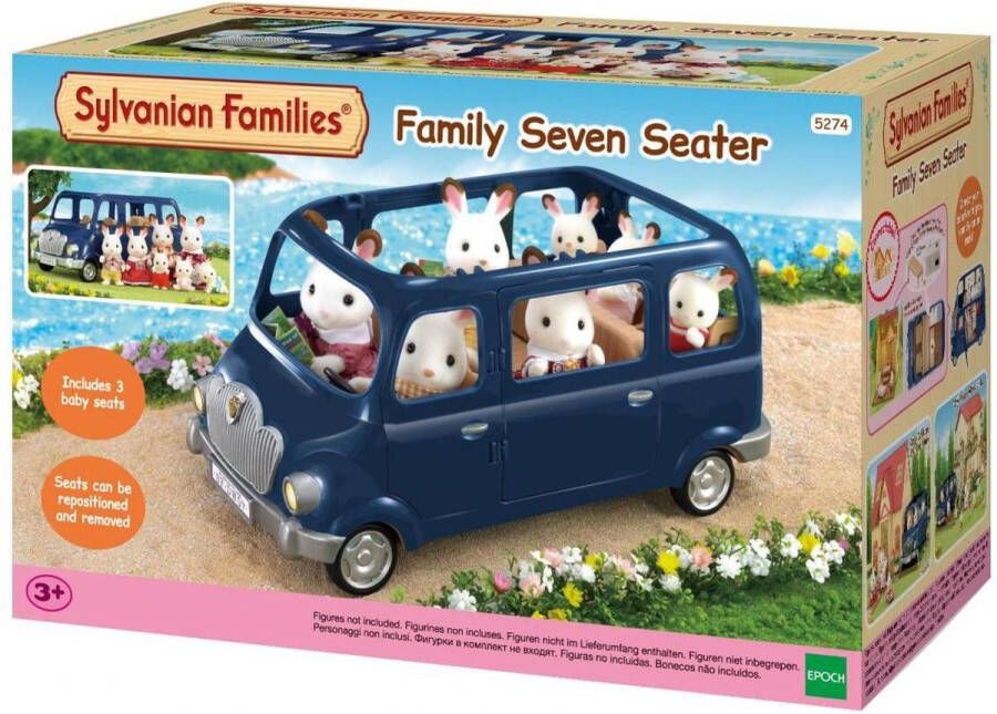 Sylvanian Families 5274 7-zits familiewagen- te combineren met 5045 caravan