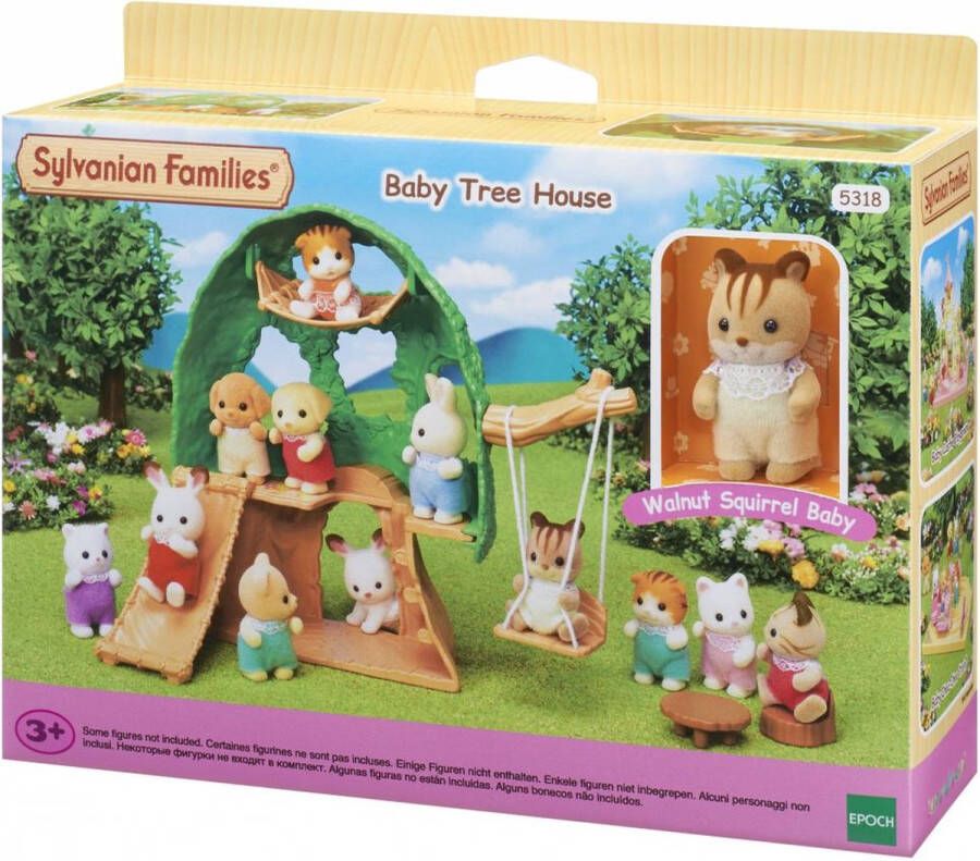 Sylvanian Families 5318 baby boomhut- schommel 1 baby eekhoorn speelfiguur