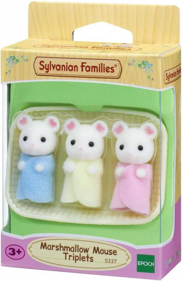 Sylvanian Families 5337 drieling marshmellow muis- 3 baby speelfiguren- fluweelzacht