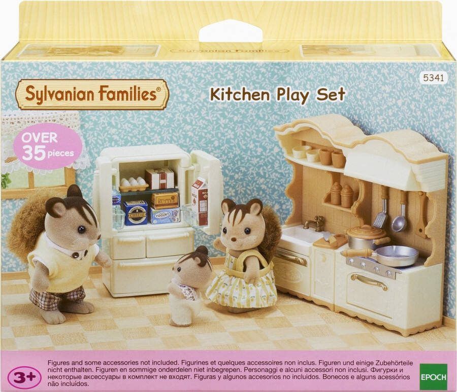 Sylvanian Families 5341 keukenspeelset- poppenhuisinrichting- 35 onderdelen