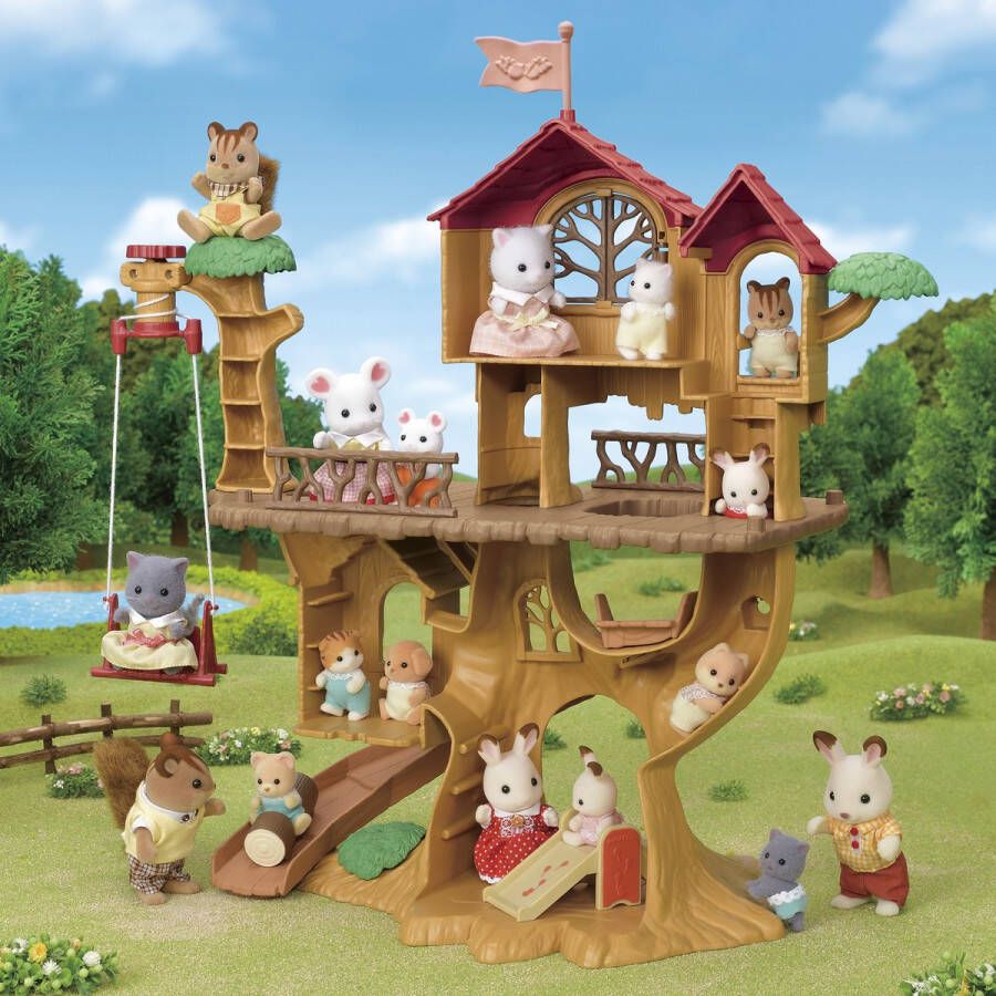 Sylvanian Families 5450 Avontuurlijke boomhut touwschommel boomstamslee