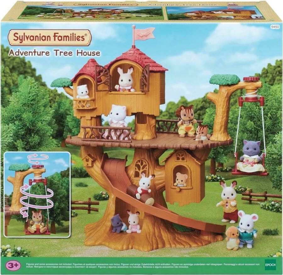 Sylvanian Families 5450 Avontuurlijke boomhut touwschommel boomstamslee