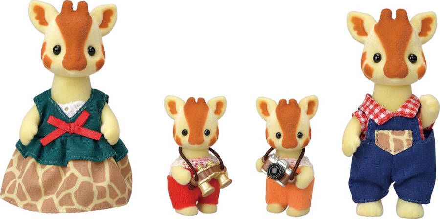 Sylvanian Families 5639 Familie Giraffe-fluweelzachte speelfiguren