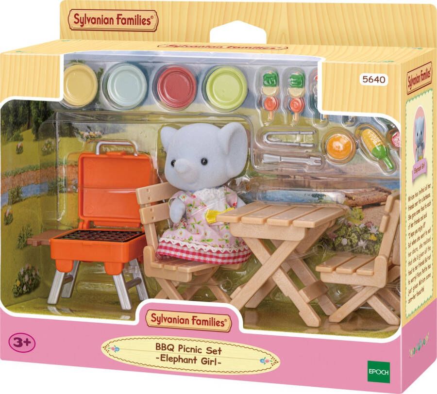 Sylvanian Families 5640 BBQ picknick set- olifant meisje