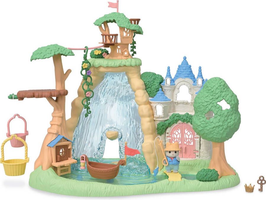 Sylvanian Families 5761 Geheime bos waterval set- inclusief 1 fluweelzachte baby speelfiguur