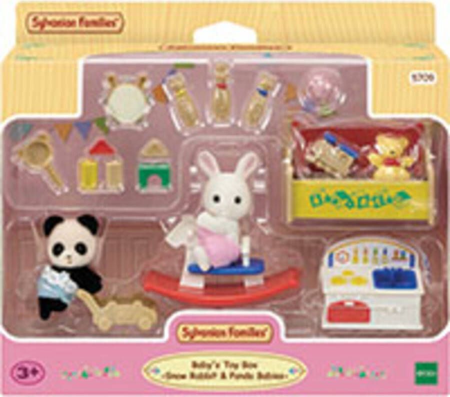 Sylvanian Families 5709 Baby'sspeelkamerBabyPanda&sneeuwwitkonijn- poppenhuisinrichting
