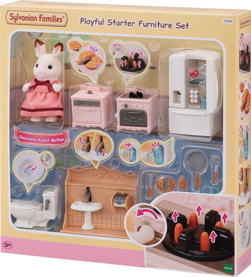 Sylvanian Families klassieke meubelset ( moeder) 5449- ideale set om te combineren met poppenhuis ( 5708 5567)