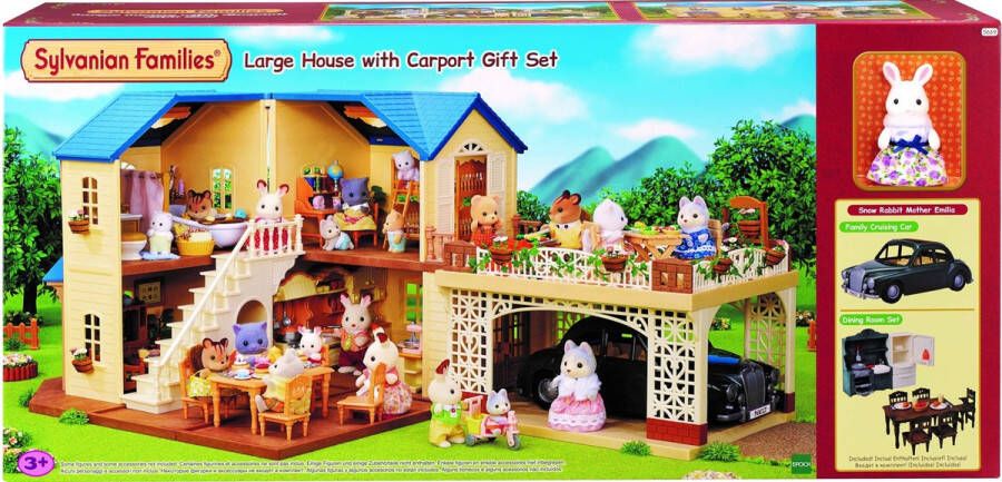 Sylvanian Families Large House with Carport Gift 5669