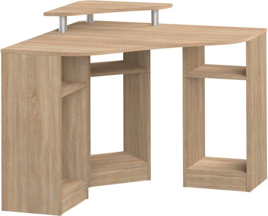 TemaHome Bureau Corner met een melamine frame een tafelblad in verschillende kleurvarianten breedte 94 cm