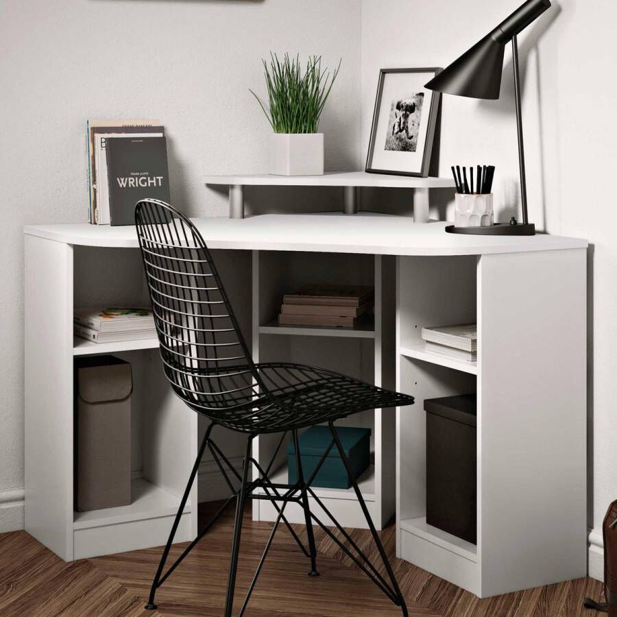 TemaHome Bureau Corner met een melamine frame een tafelblad in verschillende kleurvarianten breedte 94 cm