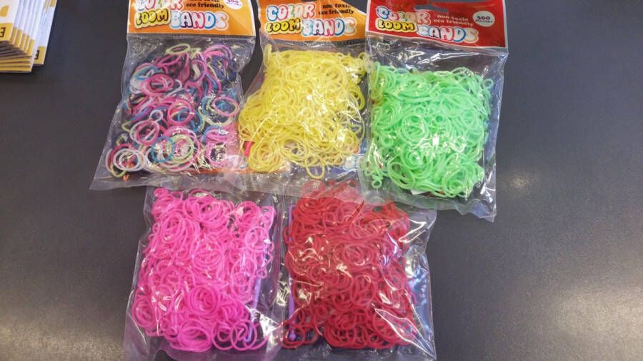 Symex Loom bandjes color 5 x 300 stuks